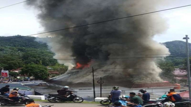 Gedung Pusat Kebudayaan Kota Sawahlunto terbakar