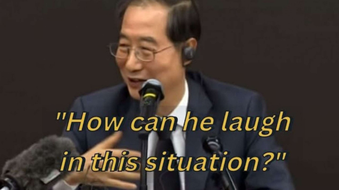 Perdana Menteri Korea Selatan, Han Duck-soo yang kena hujatan