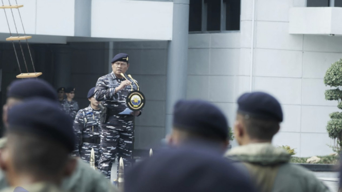 VIVA Militer: KSAL Laksamana TNI Yudo Margono cek kesiapan Satgasla KTT G20
