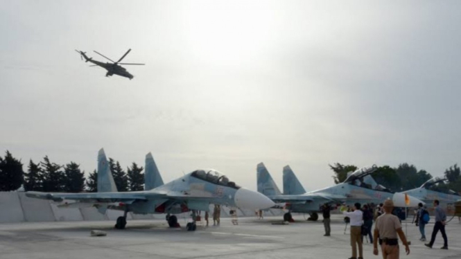 VIVA Militer: Jet tempur militer Rusia di Pangkalan Udara Hmeimim, Suriah