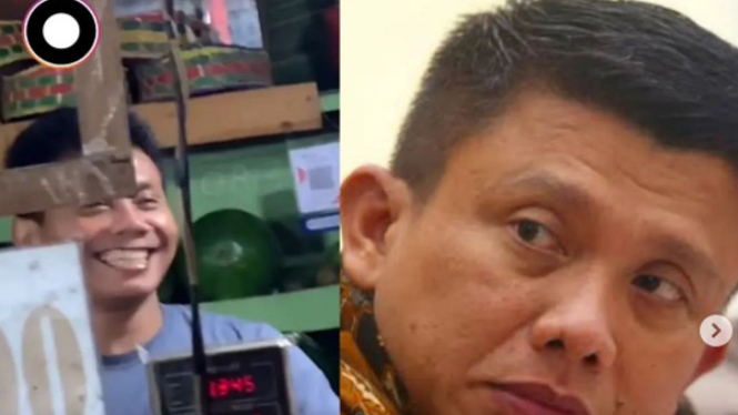 Viral Pedagang Buah-buahan Mirip Ferdy Sambo 