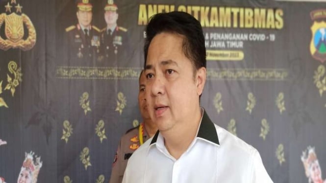 Direktur Reserse Kriminal Khusus Polda Jawa Timur Komisaris Besar Polisi Farman