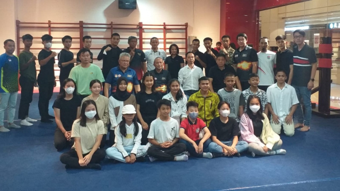 Skuad Timnas Wushu Indonesia di Kejuaraan Dunia Wushu Junior 2022