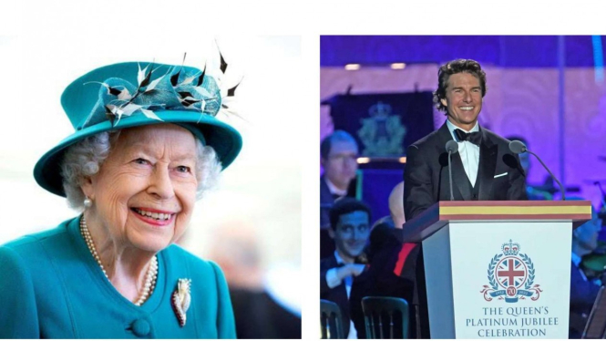 Ratu Elizabeth dan Tom Cruise