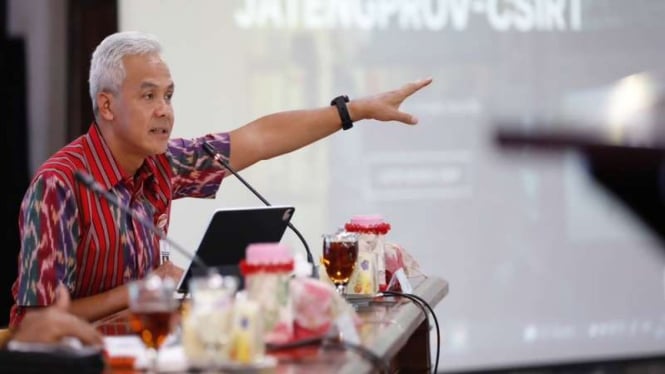 Politikus PDIP sekaligus Gubernur Jawa Tengah Ganjar Pranowo