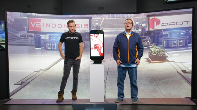 Proto M, Perangkat Komunikasi dan Media Holografik Meja Pertama di Dunia