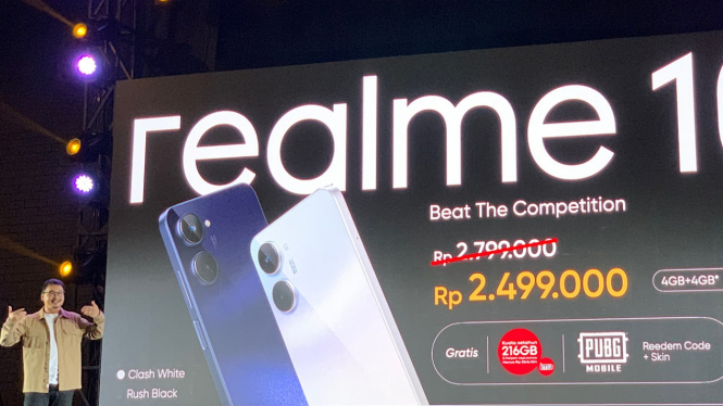 Acara peluncuran Realme 10.