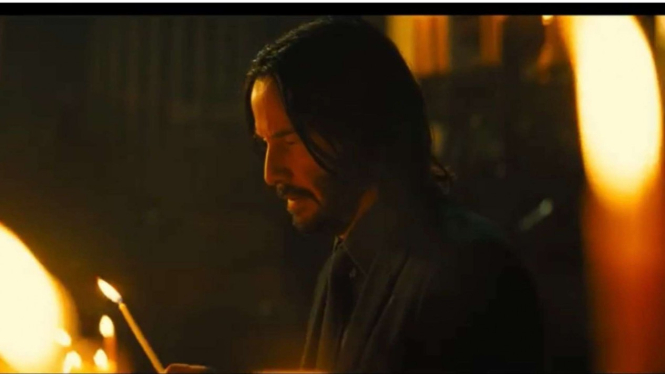 Keanu Reeves dalam trailer John Wick 4