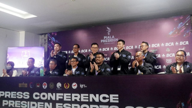 Konferensi pers Grand Final Piala Presiden Esports 2022
