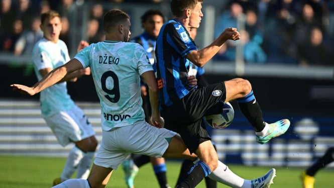 Edin Dzeko, Duel Atalanta vs Inter Milan 2-3