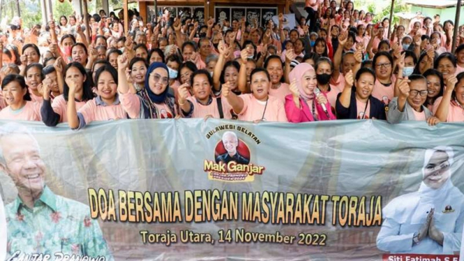 Emak-Emak Toraja Utara dukung Ganjar Pranowo jadi presiden