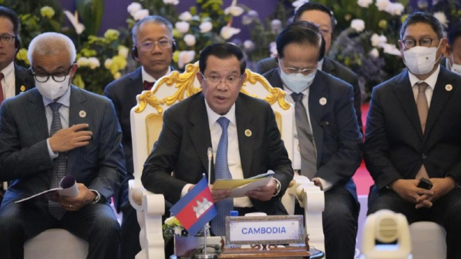 Perdana Menteri Kamboja Hun Sen.