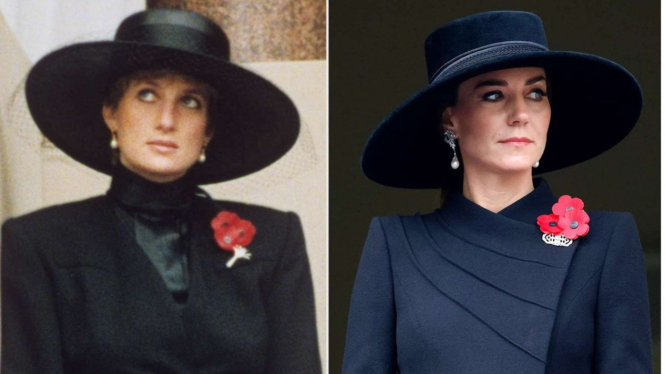 Putri Diana dan Putri Kate Middleton