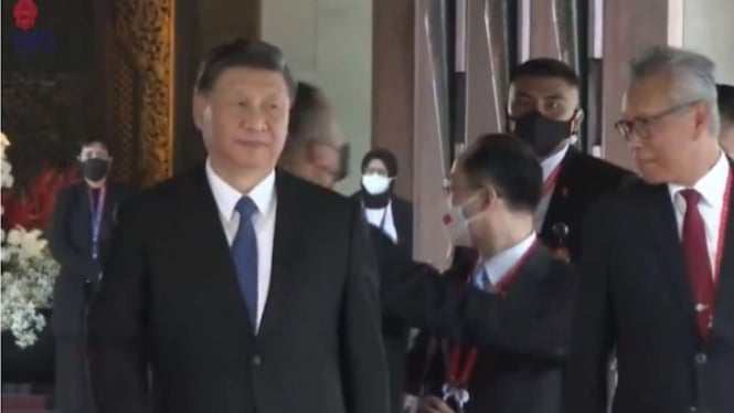 Momen pengawal Xi Jinping dihadang Paspamres RI