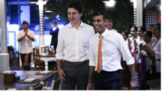 Potret Akrab PM Inggris Rishi Sunak dan PM Kanada Justin Trudeu Nongkrong Bareng di Bali