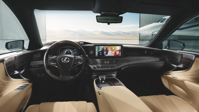Ilustrasi gambar mobil Lexus LS terbaru