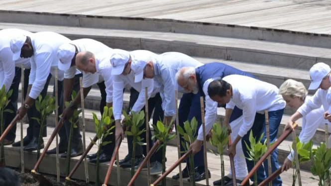 Presiden Jokowi ajak pemimpin dunia menanam mangrove