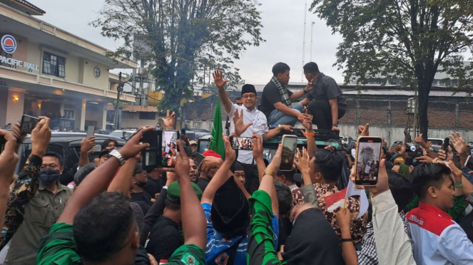 Anies Baswedan menghadiri deklarasi Forum Kabah Membangun.