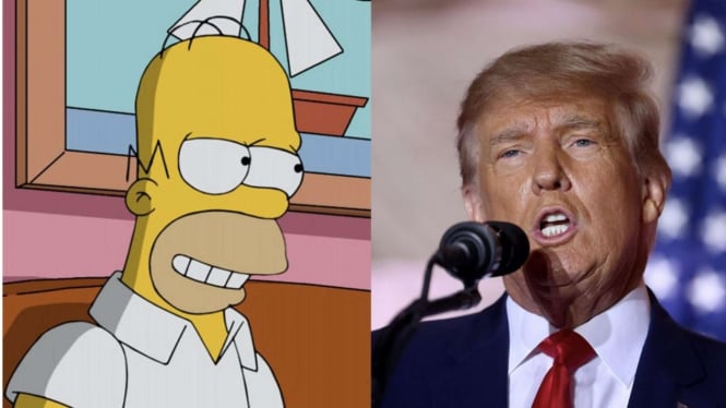 Homer Simpson dan Donald Trump.