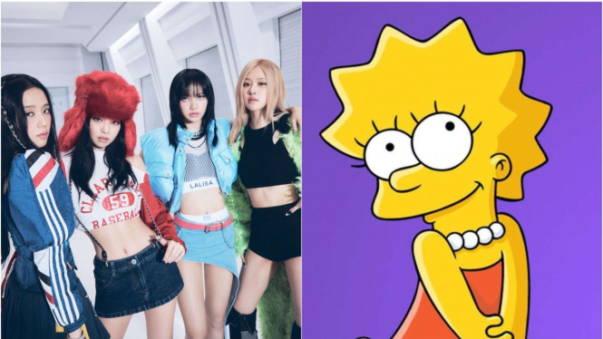 BLACKPINK dan Lisa The Simpsons