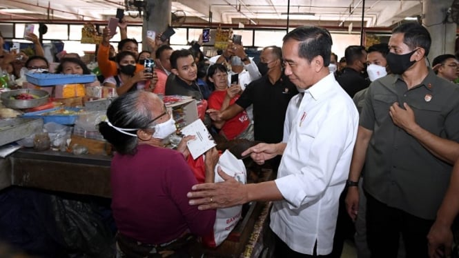 Presiden Jokowi blusukan ke Pasar Badung, Bali (ilustrasi)