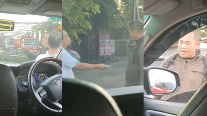Viral, Oknum TNI Pukul Pengemudi Mobil di Bekasi