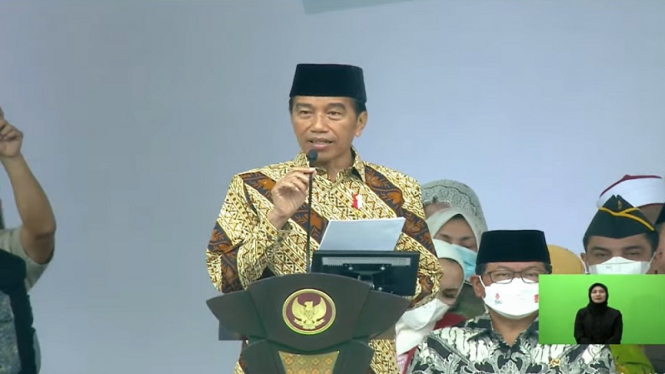 Presiden Jokowi menghadiri Muktamar Muhammadiyah ke-48 Solo