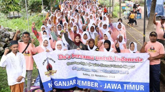 Di Jember, Relawan Ganjar Gelar Doa Bersama