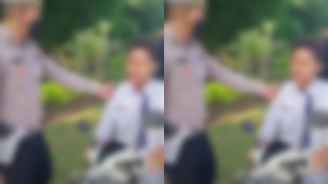 Viral Siswa SMP Bawa Motor Dirazia Polisi Malah Ngamuk 