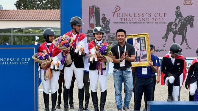 Tim berkuda Indonesia meraih medali perak di Princess Cup 2022 di Thailand