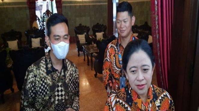 Ketua DPR Puan Maharani dan Wali Kota Solo Gibran Rakabuming Raka