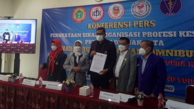 Empat organisasi profesi kesehatan DKI Jakarta tolak RUU Omnibus Law