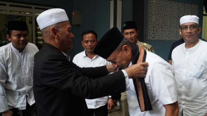 Ketum PAN Zulkifli Hasan di Ponpes Darussalam Blokagung, Banyuwangi, Jatim.