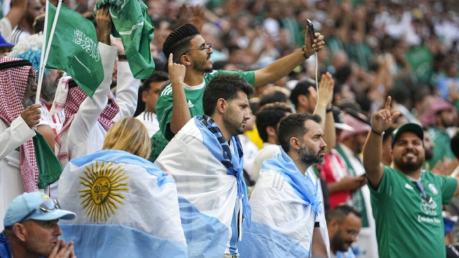 Suporter Argentina di Piala Dunia 2022