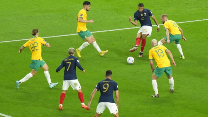 Prancis vs Australia di Piala Dunia 2022