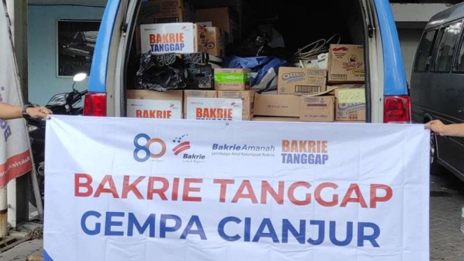 Bakrie Tanggap melalui Bakrie Amanah salurkan bantuan untuk korban gempa Cianjur