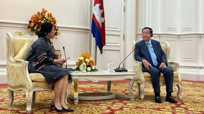 Ketua DPR RI Puan Maharani dan Perdana Menteri Kamboja, Hun Sen