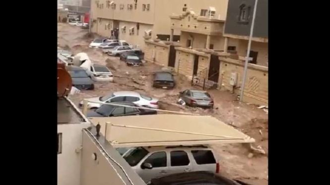 Banjir melanda Kota Jeddah, Arab Saudi