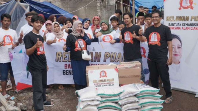 Relawan Puan Kirim Bantuan untuk Korban Gempa Bumi Cianjur