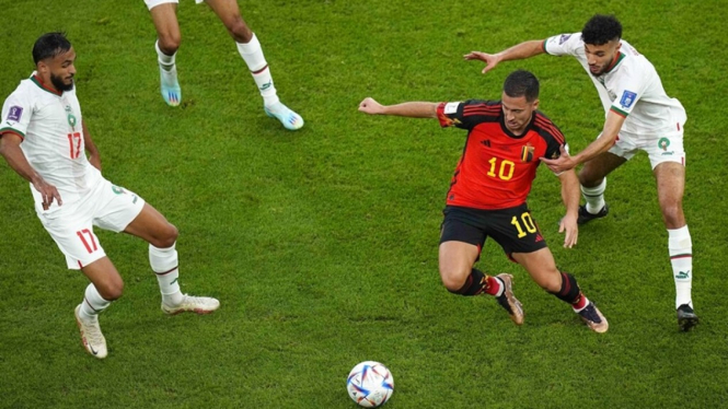 Belgia vs Maroko di Piala Dunia 2022