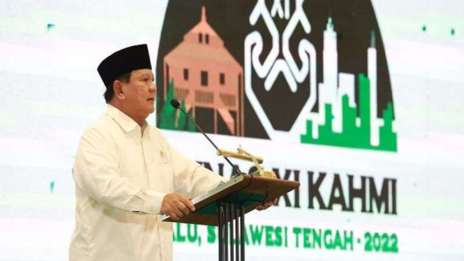 Menhan Prabowo Subianto di acara Munas KAHMI, Palu, Sulteng