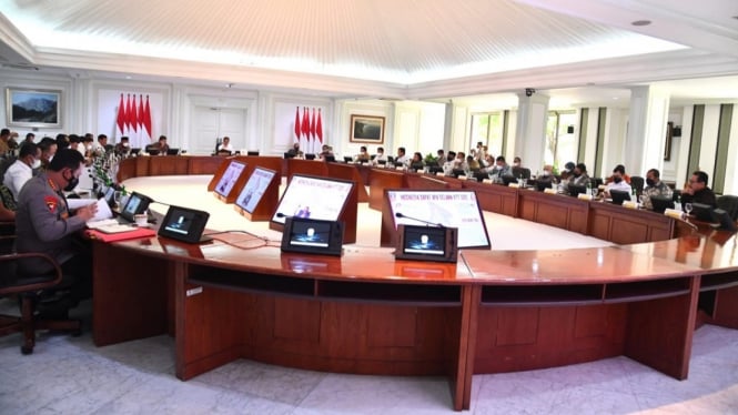 Rapat Kabinet terbatas di Kantor Presiden, Jakarta