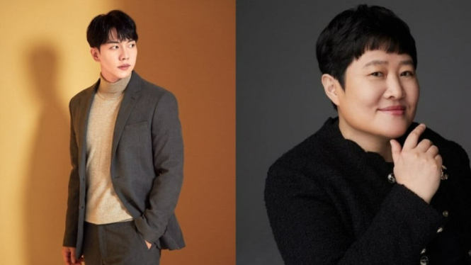 Lee Seung Gi dan CEO Hook Entertainment Kwon Jin Young.