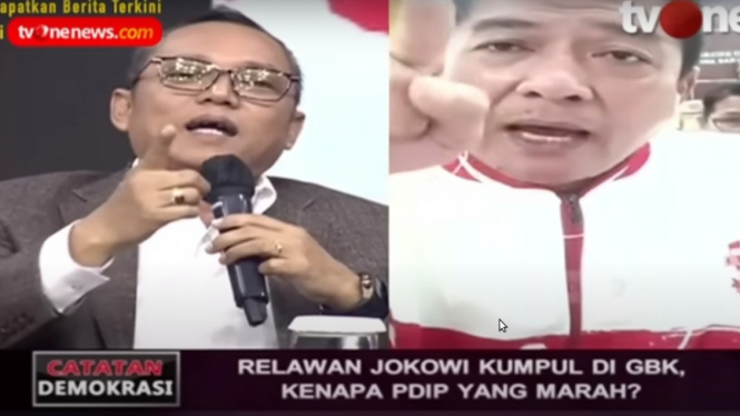 Debat panas Deddy Sitorus PDIP dengan Silfester, relawan Jokowi.