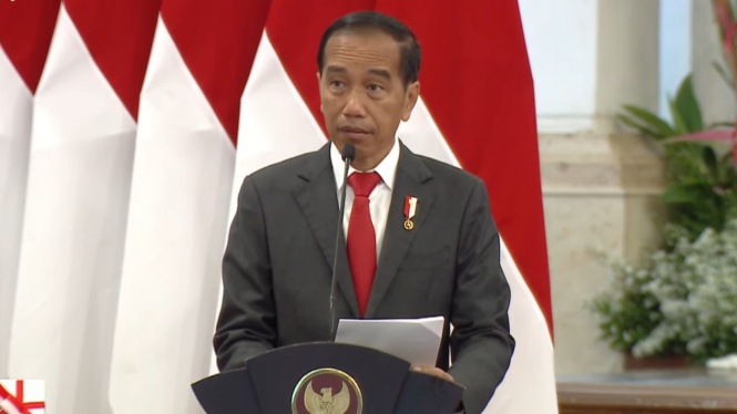 Presiden Jokowi di Istana Negara