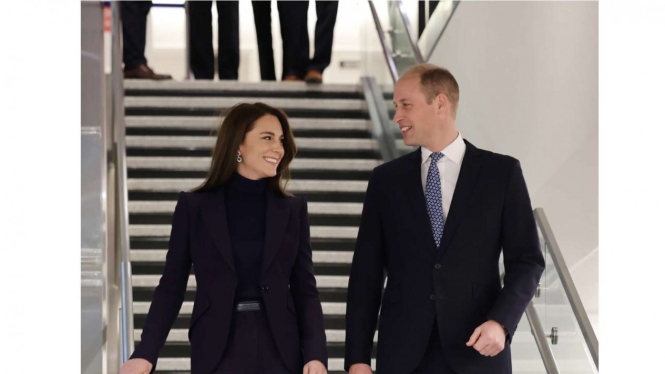 Pangeran WIlliam dan Kate Middleton tiba di Boston, AS