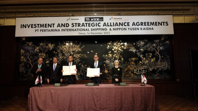 Pertamima resmi teken kontrak kerjasama dengan Nippon Yusen Kaisha.