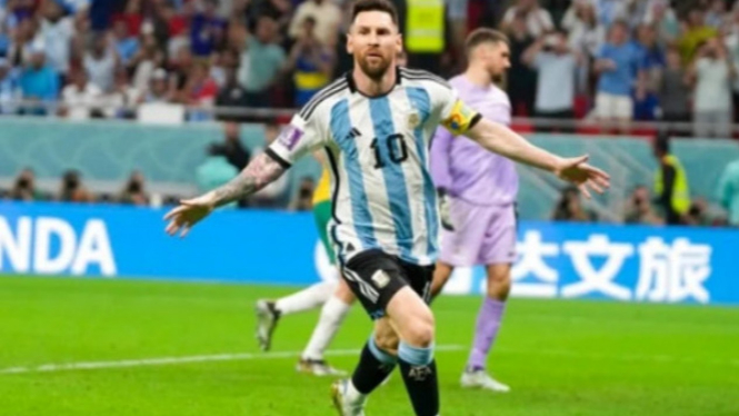 Kapten Timnas Argentina, Lionel Messi (AP Photo/Thanassis Stavrakis)