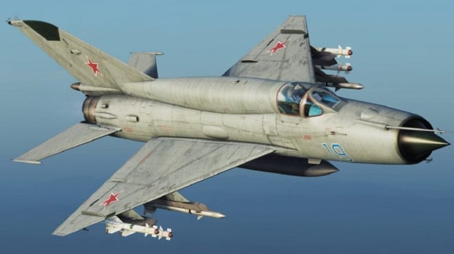 Vivit militar: Micyan -Gurwich Mig -21 Jet de combate Camino de peces militares Unión soviética