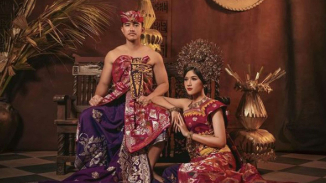 Kaesang dan Erina gunakan konsep prewedding dengan pakaian Bali